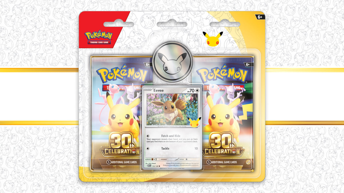Pokémon TCG — Blister Duplo com Eevee: Celebração de 30 Anos (Português)