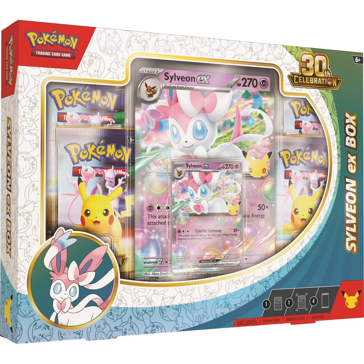 Pokémon TCG — Coleção Sylveon ex: Celebração de 30 Anos (Português)